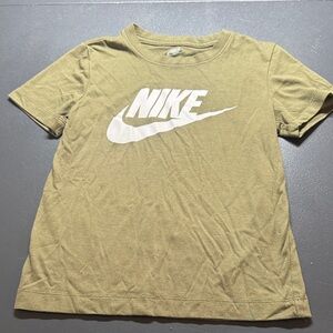 Nike Khaki Tee with White Logo
